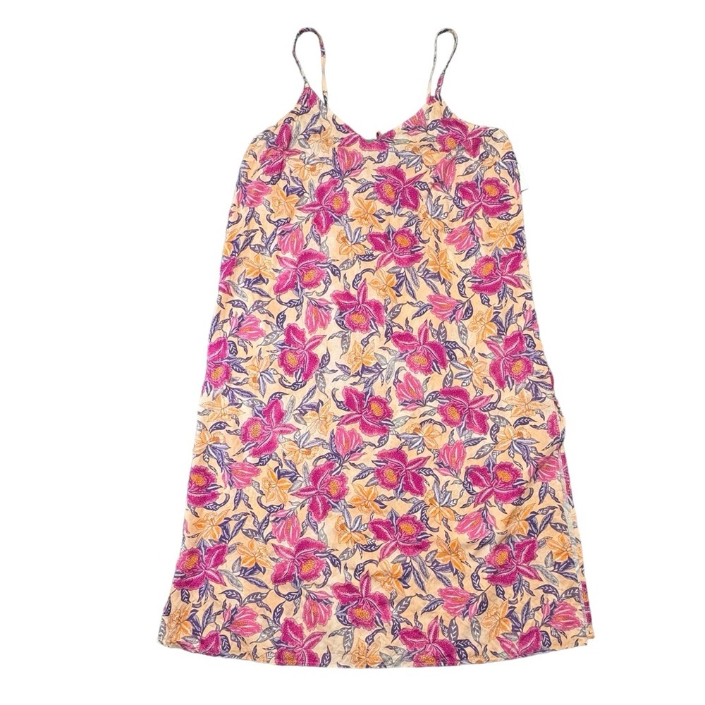 Old‎ Navy Floral Maxi Sleeveless Dress Size XXL Petite V-Neck Tie Back Summer